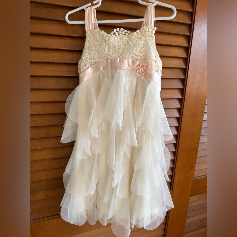 Cream Babydoll Dress (Flower Girl or First Communion Dress)